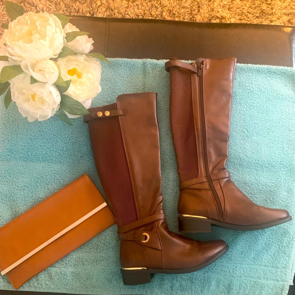 TOP Moda Woman’s Rider Heeled Boots - Picture 5 of 7